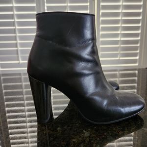 Metallic Heeled Ankle Boots